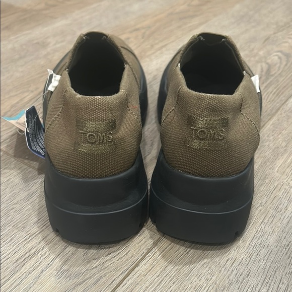 NWT TOMS Alpargata Combat Dark Olive Comfort Foam Insoles Canvas Shoes Size 7.5 - Picture 7 of 12